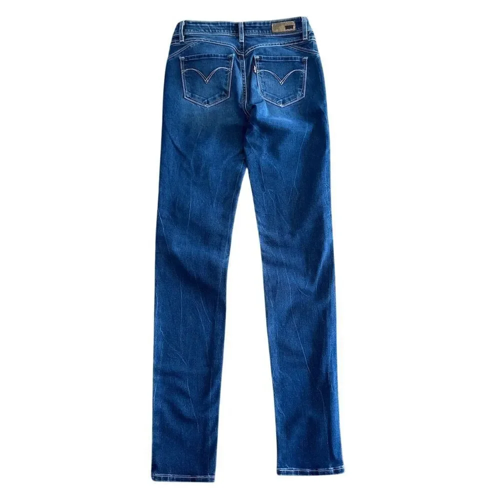 Levi's Revel Demi Curve Skinny Jeans Size 24 Blue Denim Medium Wash - Picture 6 of 11